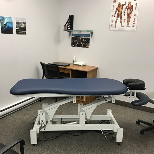 photograph of Porters Lake Physiotherapy's private massage therapy room