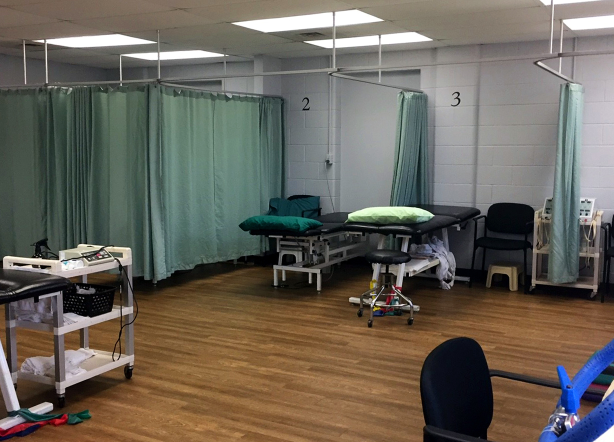 The treatment area of Stoney Creek physiotherapy