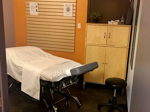 photo of the massage treatment room at Austin Ave Physiotherapy pt Health in Coquitlam