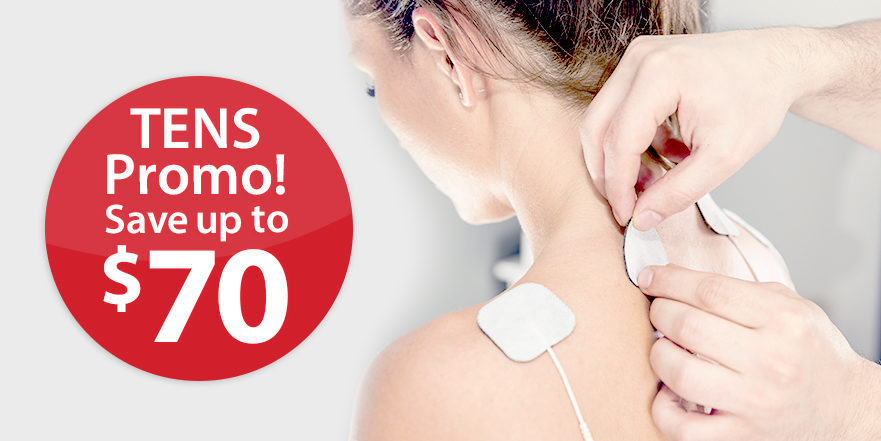 pt Health TENS unit promotion image. Save up to $70 on select TENS and EMS units.